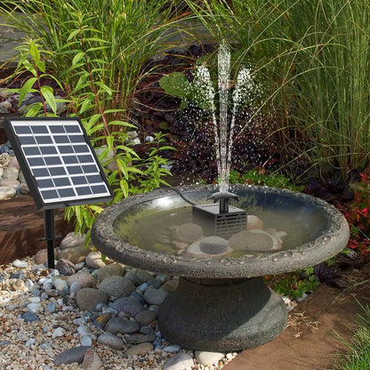 Solar Panel Powered Water Feature Pump Garden Pool Pond Aquarium Fountain Decor