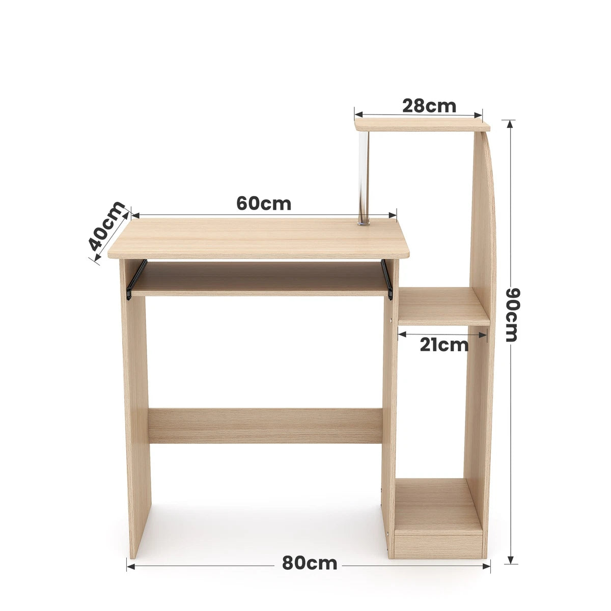 Computer Desk Laptop Pc Study Table Home Office Desk Furniture Shelf Workstation