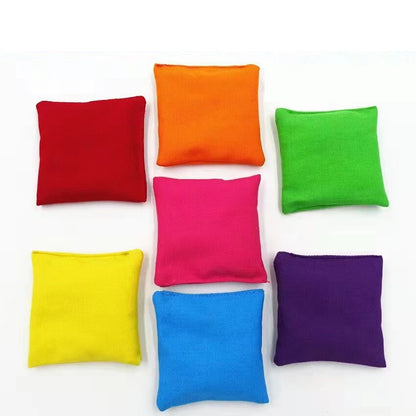 12pcs 5cm Bean Bags Kids Throwing Catching Toy Juggling Beanbag Outdoor Sport