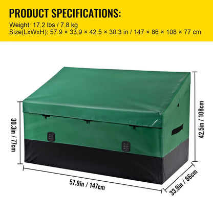 870 Litre Outdoor Storage Box Waterproof Garden Patio Deck Storage Chest