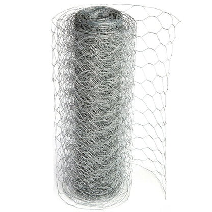 Chicken Wire Mesh Fencing Galvanised Netting Rabbit Fence Pet Garden 25mm Hole