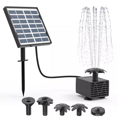 Solar Panel Powered Water Feature Pump Garden Pool Pond Aquarium Fountain Decor
