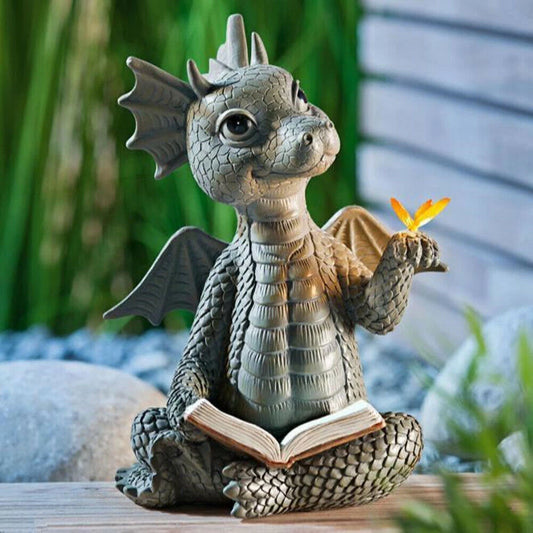 Garden Dragon Statue Outdoor Decor Courtyard Sculpture Art Christmas gifts