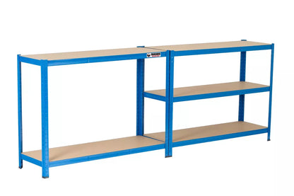 5 Tier Blue Metal Garage Shelving Unit 1000kg 180 x 120 x 40cm