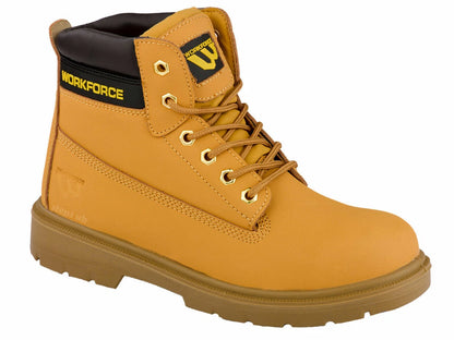 Mens Leather Ankle Safety Boots Lace Up Steel Toe Cap Work Boots Hiker Shoes