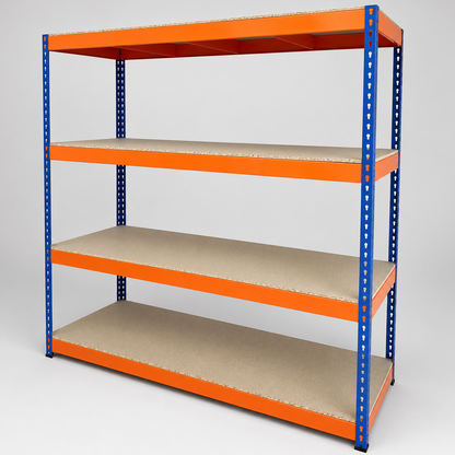 Warehouse Racking 4 Tier Shelving Heavy Duty 250kg Storage Garage Workshop shed