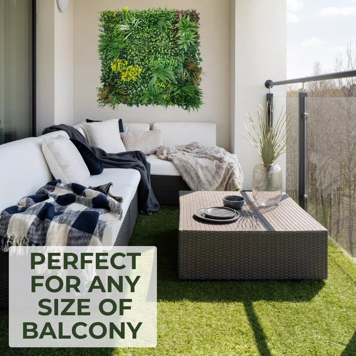 Artificial Grass Astro Turf 20mm Quality Fake Lawn 6 Widths Royalcart