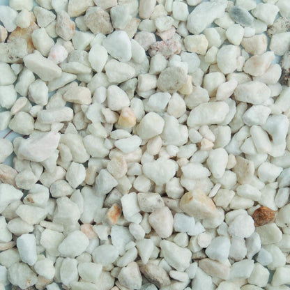 Polar White Chippings 20mm Decorative Gravel Garden Path Borders Approx 20kg Bag