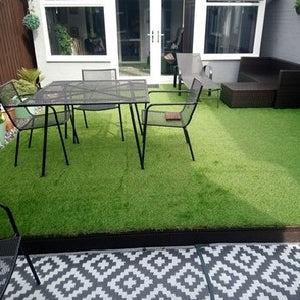 Artificial Grass 40mm Realistic Luxury C Shaped Yarn Astro Turf Fake Grass Cheap
