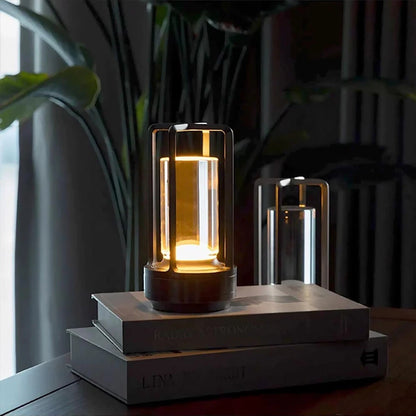 Modern LED Table Lamp USB Rechargeable Lamp Dimmable Bar Night Light CordlessP