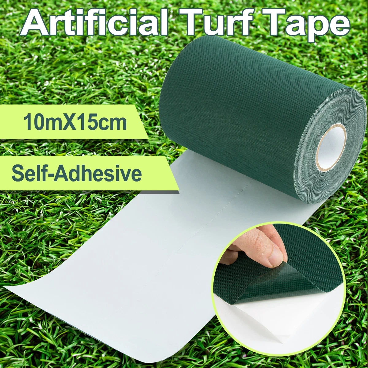 Artificial Grass Joining Tape Self Adhesive Synthetic Turf Lawn Glue Peel