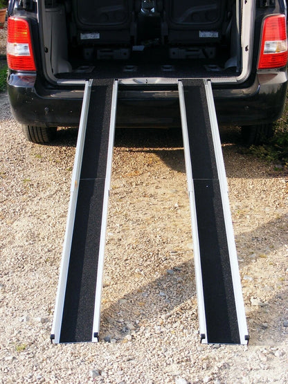 5ft (150cm) Folding Portable Wheelchair Ramp Mobility Scooter Home/Car Threshold