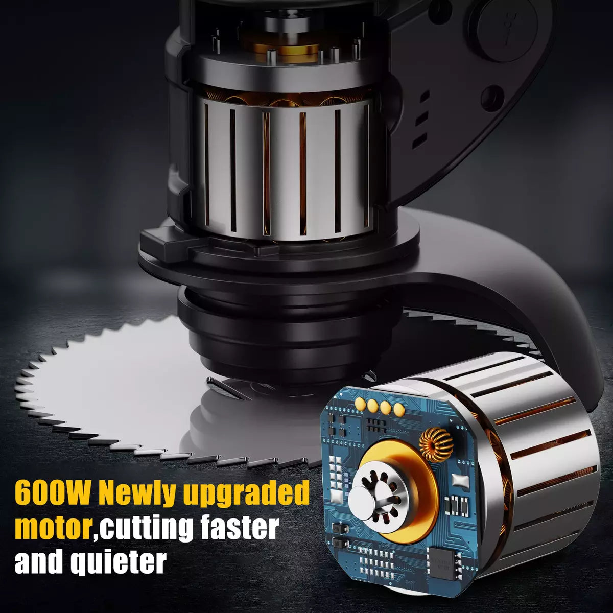 Wheel Cordless Strimmer Grass Trimmer Tree Cutter Garden Edger 2 Batteries Set
