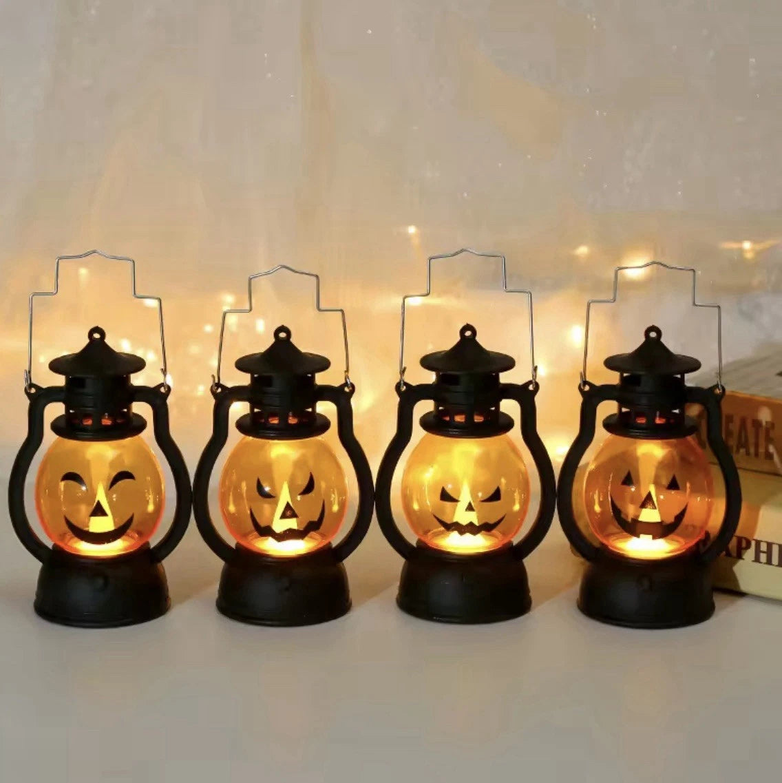 Halloween Pumpkin Lantern Light – Jack O’ Lantern LED Lamp Decoration (12.6cm