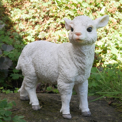 Lamb Statue Sheep Ornament Farmyard Animal Patio Sculptures Indoor outdoor gift