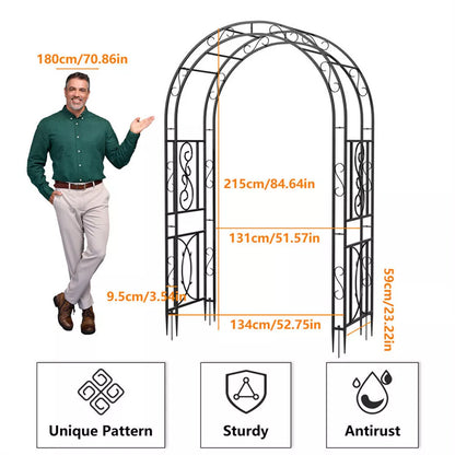 Heavy Metal Garden Arch Trellis Climbing Plants Vine Rack Outdoor Wedding Stand