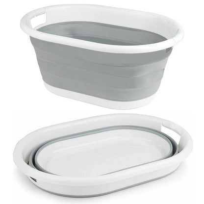 LARGE POP UP FOLDING COLLAPSIBLE LAUNDRY BASKET SPACE SAVING CLOTH WASHING BIN