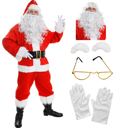 ADULTS SANTA CLAUS COSTUMES DELUXE BUDGET FATHER CHRISTMAS XMAS FANCY DRESS LOT