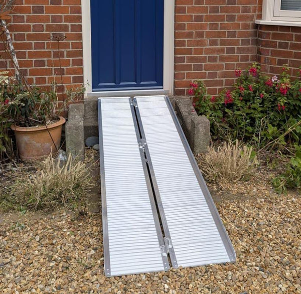Eae Ramp Wheelchair Ramp 8ft Folding Wheelchair Ramp & Mobility Scooter Ramp ...