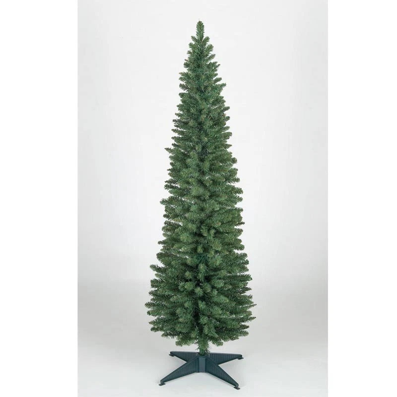 Christmas Tree Slim Pencil  5ft 6ft 7ft 8ft Green Grey White Black Xmas Trees