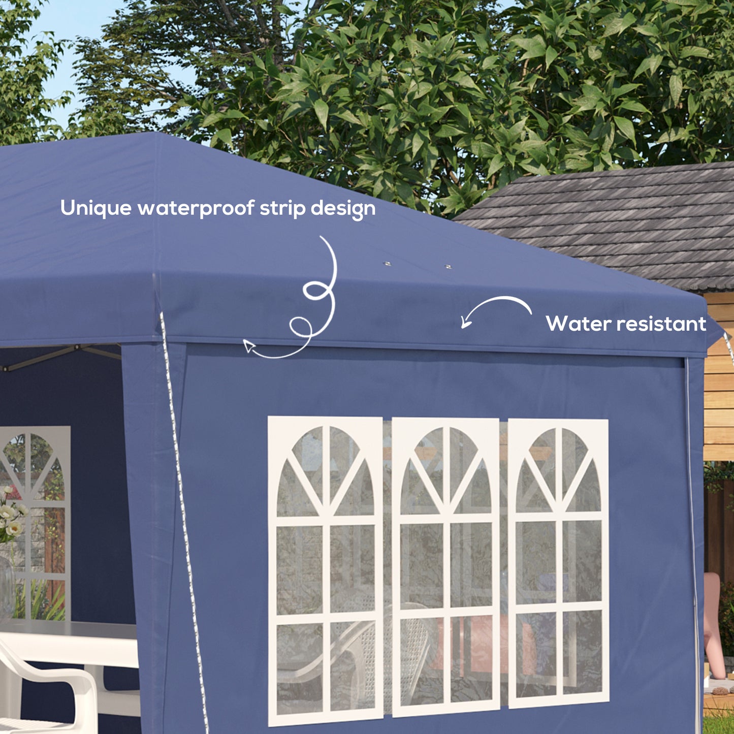 3x6m Popup Garden Heavy Duty Gazebo Marquee Party Tent Canopy