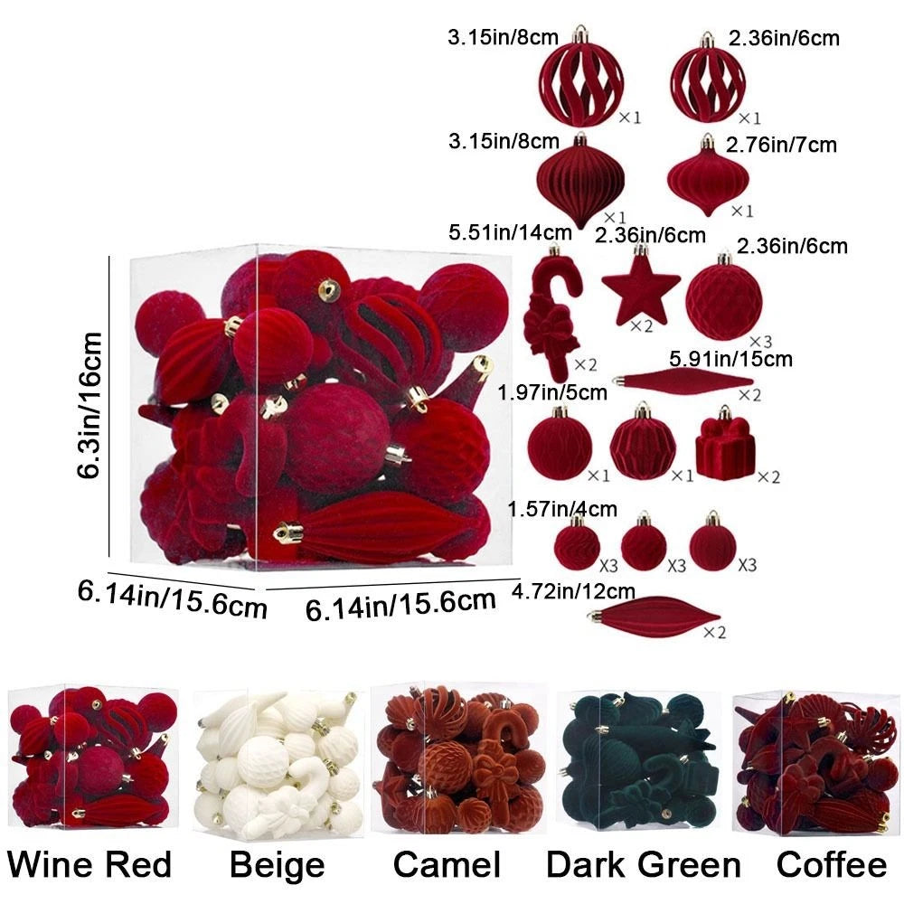 Christmas Ball Ornaments Christmas Tree Party Decoration Xmas Spheres Pendant