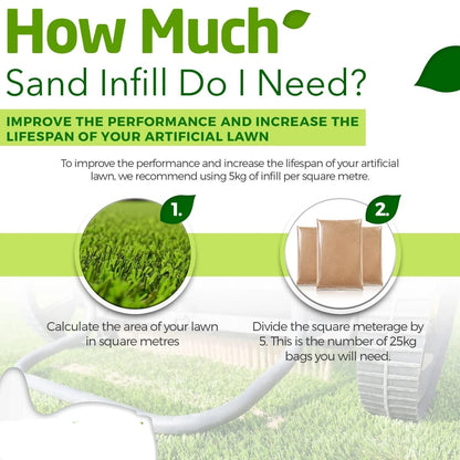 Kiln Dried Silica Sand Infill 25kg Bag – For Artificial Grass & Astro Turf