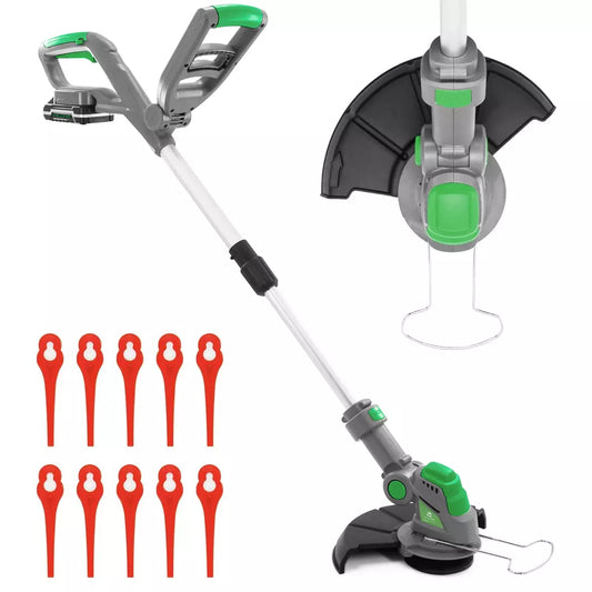 Grass Strimmer Cordless 18V Electric Lawn Edger Trimmer with Battery and Charger
