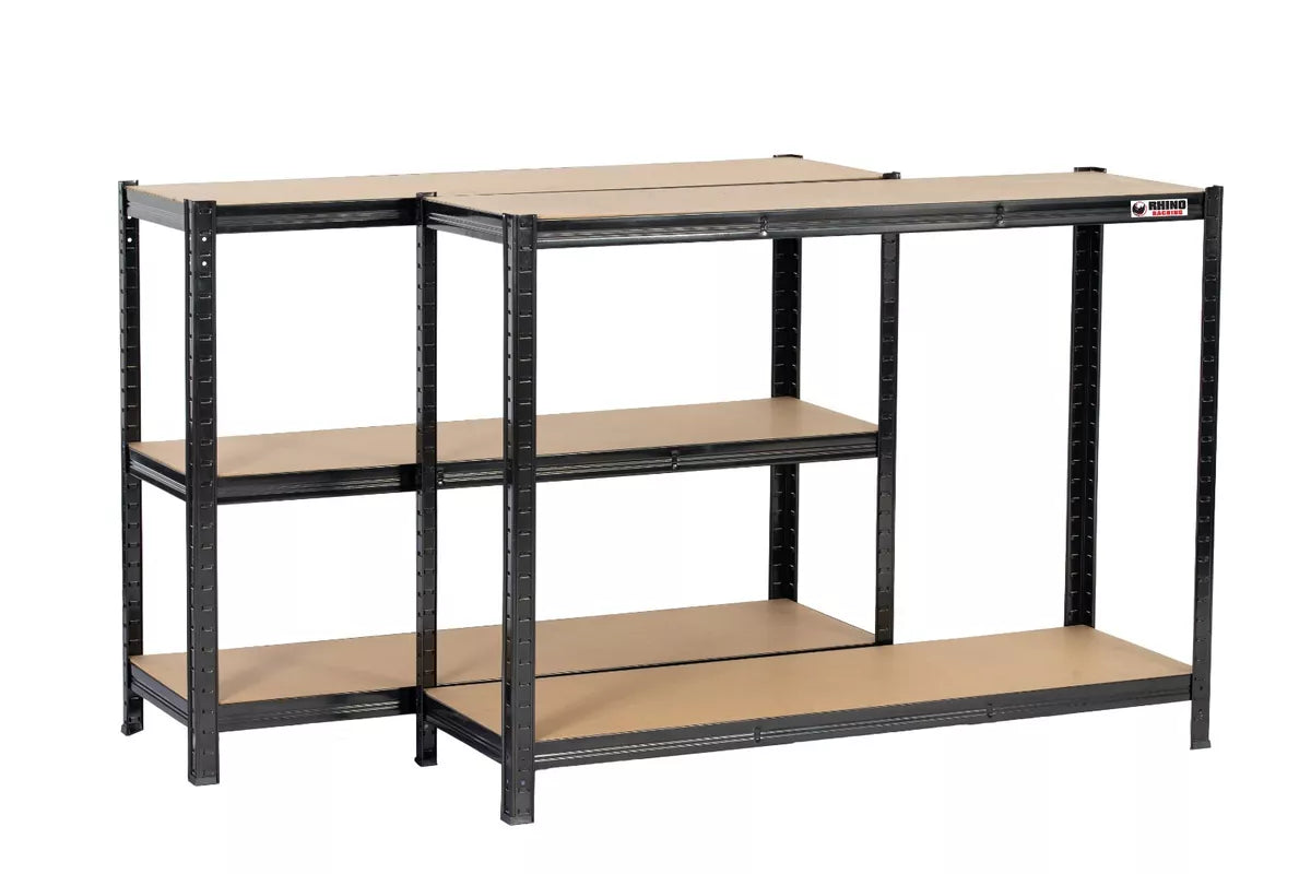 NEW Racking Boltless Garage Shelving Unit - 180x120x45cm, Black, 1000kg