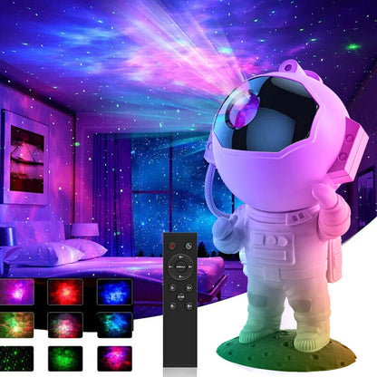 Astronaut Projector Galaxy Starry Sky LED Night Light Nebula Space Lamp w/Remote