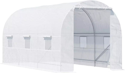 4 X 3 X 2 M Polytunnel Greenhouse Pollytunnel Tent Steel Frame Green