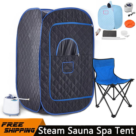 Portable Steam Sauna Spa Room Full Body Slimming Detox Therapy Tent Indoor Chair