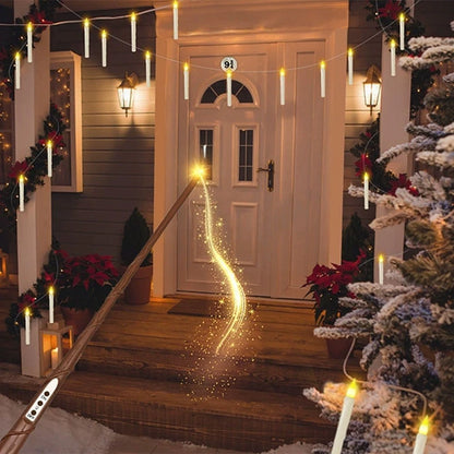 12x Magic Floating Candles Lights with Wand & Remote for Christmas