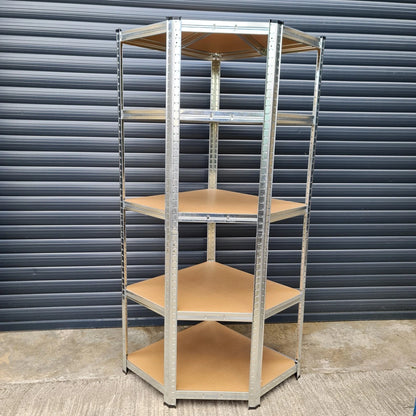 5 Tier Heavy Duty Corner Garage Storage Racks 180cm
