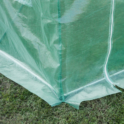 Replacement Cover Only Polytunnel Greenhouse Pollytunnel Gardening Door Windows 3x2x2m