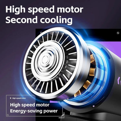 Turbo Fan Portable Cooling Handheld USB Rechargeable 3600 mAh Adjustable Airflow