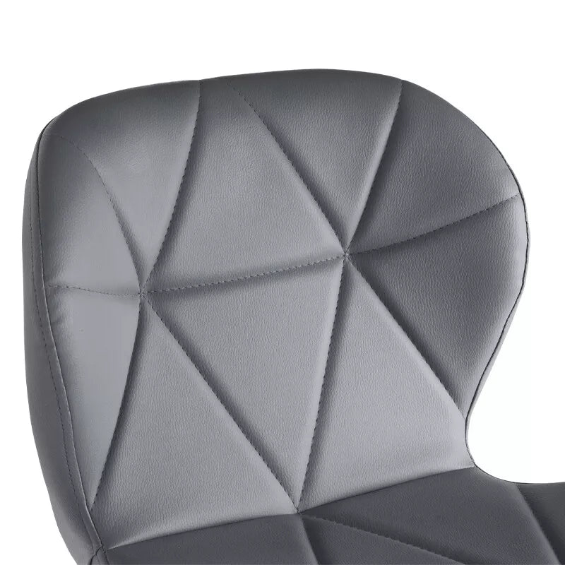 Computer Desk Office Chair Chrome Legs Lift Swivel Adjustable Height