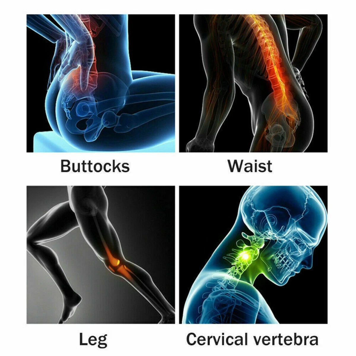 Deep Massage Gun 30 Speeds Percussion Massager Muscle Vibration W/ 8 heads