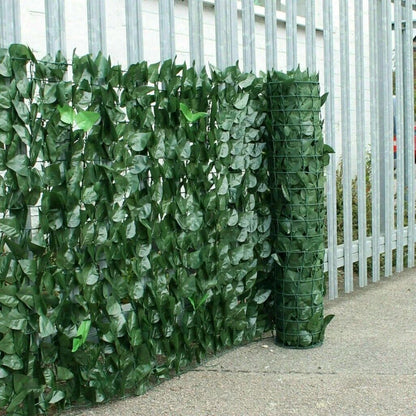 2x3m Artificial Hedge Fake Ivy Leaf Garden Fence Privacy Screening Roll Wall Panel