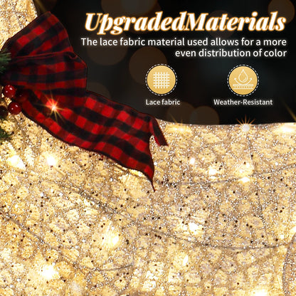 5FT Lighted Jumping Reindeer Christmas Decorations w/100 LED for Xmas Outdoor UK