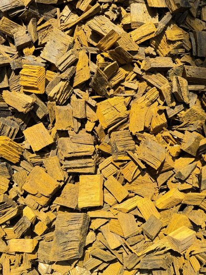 400L Decorative Bark Mulch & Wood Chips - Yellow Garden Landscaping 8 Bags