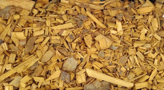 400L Decorative Bark Mulch & Wood Chips - Yellow Garden Landscaping 8 Bags