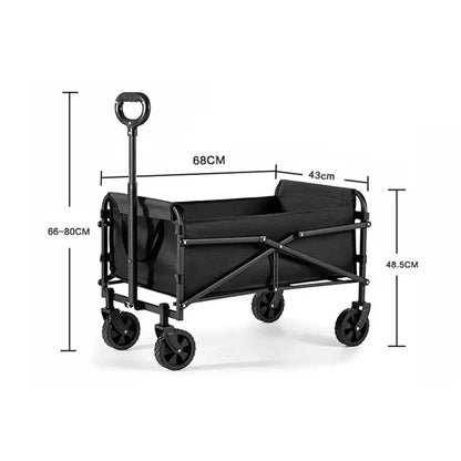 Heavy-Duty Folding Cart Trolley Wagon for Beach Camping Garden 200KG/330LBS