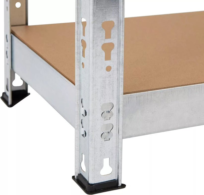 5 Tier Shelving Unit 200x100x50cm Heavy Duty Adjustable Storage Shelves