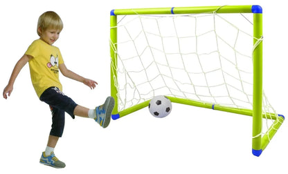 Childrens Junior Kids Football Goal Soccer Set With Ball Net & Pump 120cm x 80cm Royalcart