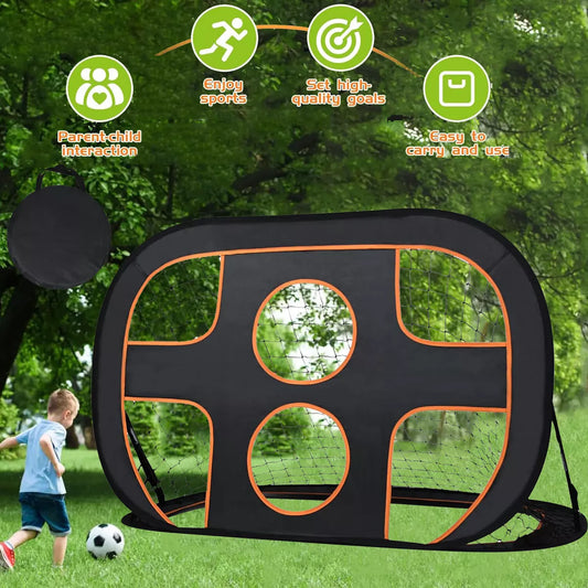 Kids Football Goal Pop Up Football Goal Net Football Training Net Outdoor Sports Royalcart