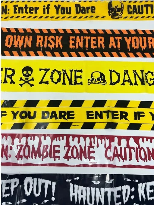 9m Halloween Warning Tape Banner Haunted House Party Decoration Royalcart