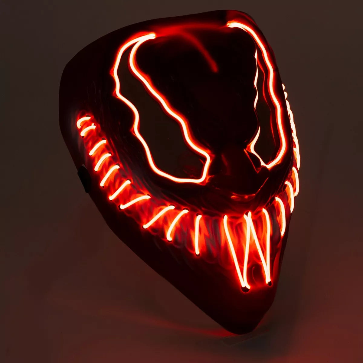 Venom Inspired Halloween Mask LED Scary Light Up Cosplay Fancy Costume Neon Royalcart