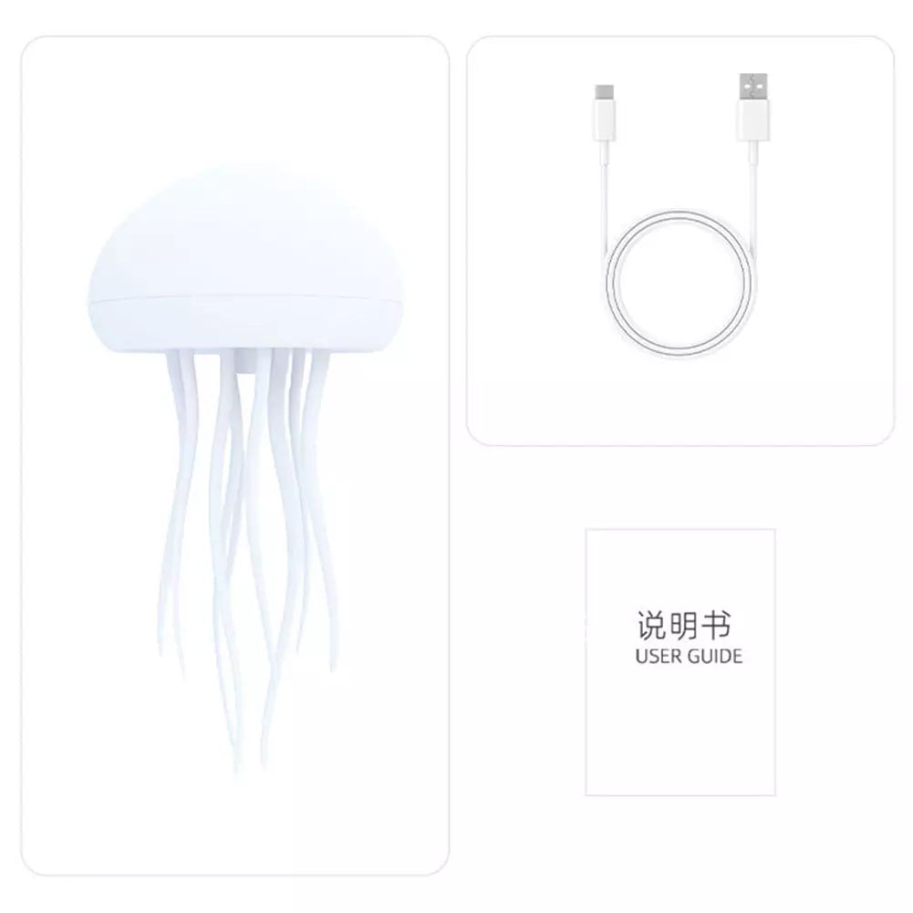 Jellyfish Hanging Light Voice Control Night Lights Cute Bedside Atmosphere Lamp Royalcart