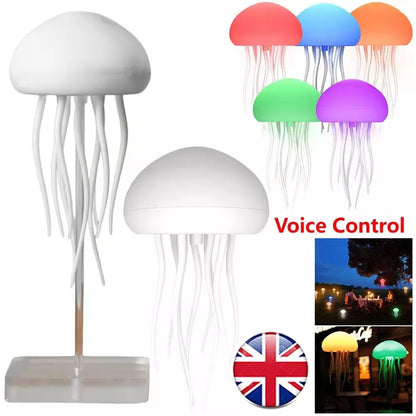 Jellyfish Hanging Light Voice Control Night Lights Cute Bedside Atmosphere Lamp Royalcart